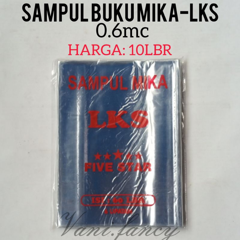 

(ISI 10 & 20LEMBAR) SAMPUL MIKA BUKU LKS MERK :FIVE STAR / DENGAN KETEBALAN PLASTIK NYA 0.6 micron