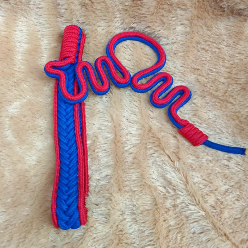 talikur variasi biru lis merah/tali kur bentuk komando