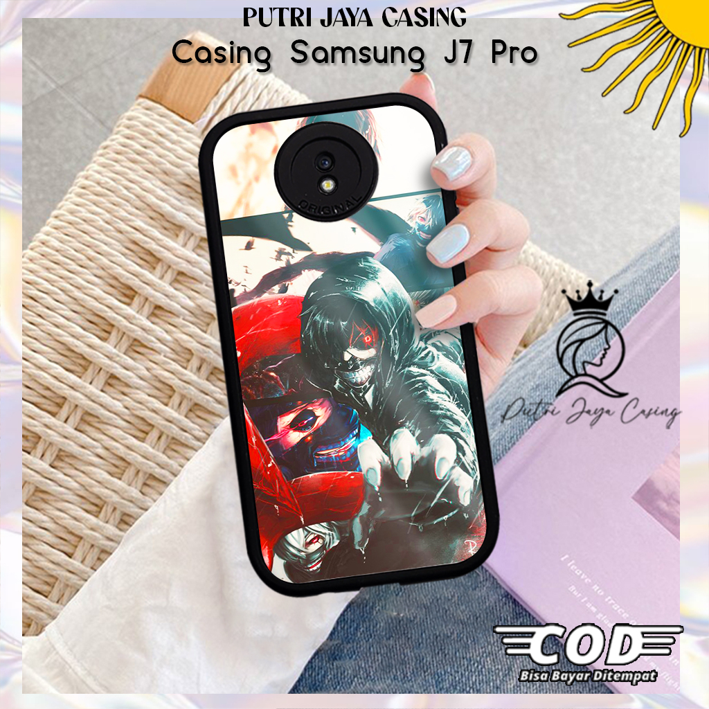 Case Hp Samsung J7 Pro Casing Samsung J7 Pro Motif ANIMEKENKANEKI Casing Terbaru Case Karakter Lucu 
