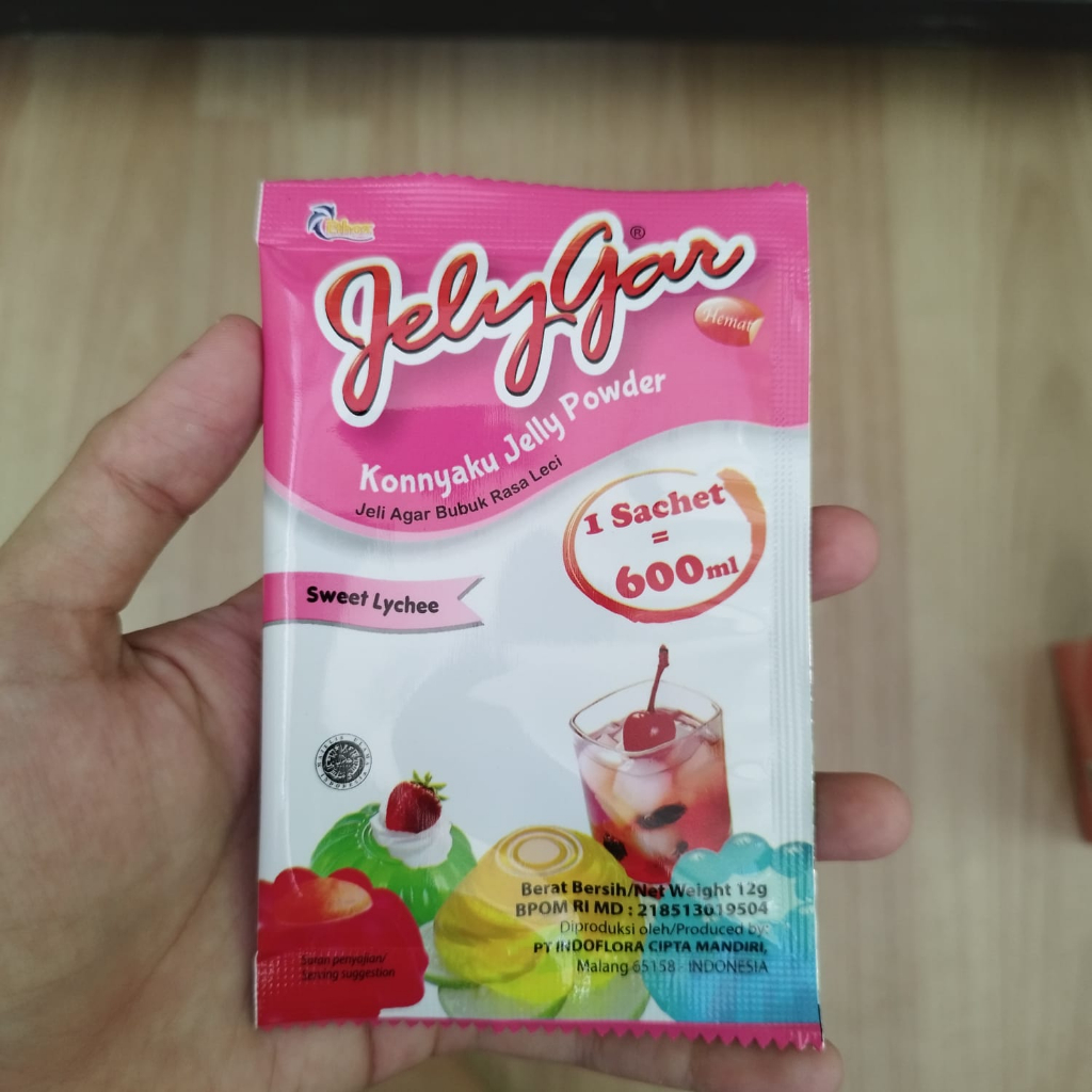 

Jelygar Konnyaku Jelly Powder Jeli Agar Bubuk 12gr by Ethoz