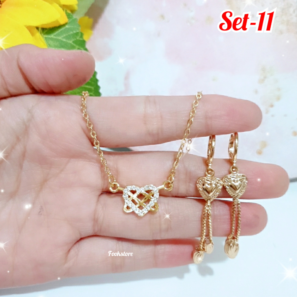 TERLARIS SET KALUNG WANITA XUPING/ANTI ALERGI