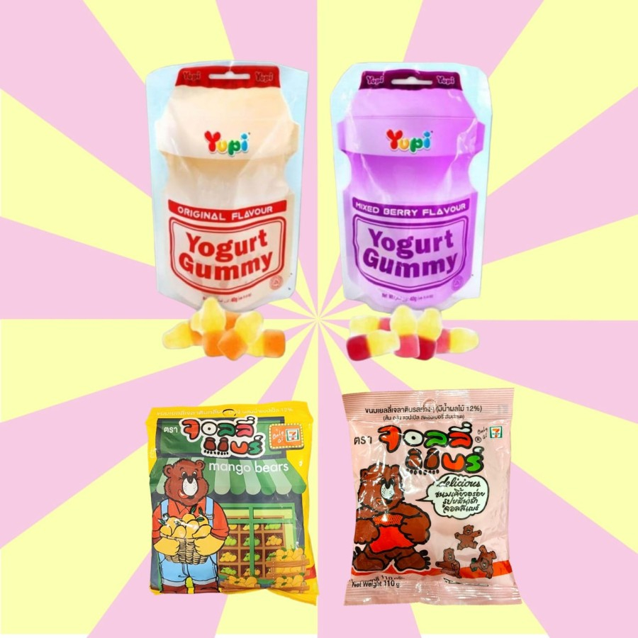 Yupi Jelly Yakult Yoghurt Permen Jelly Mangga Import Permen Import