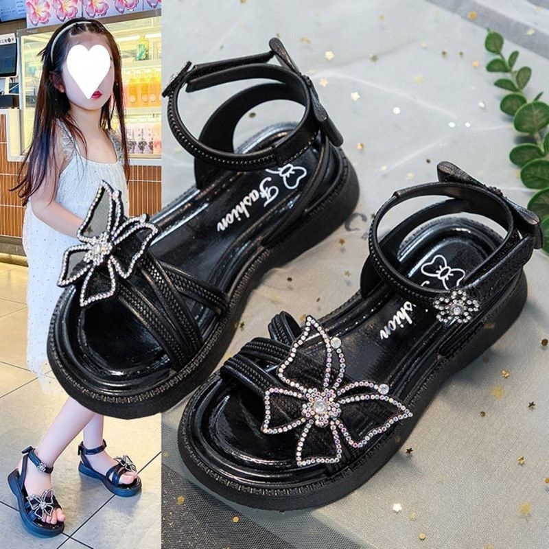 READY GUYS New Sandal Jelly Anak Kupu2 Glitter Import Higt Quality