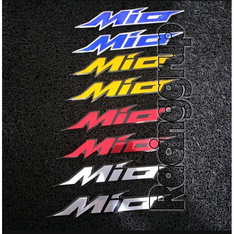 2PCS EMBLEM MIO LOGO MIO TIMBUL 3D EMBLEM YAMAHA MIO 151 DAN YAMAHA MIO 125 BUKAN STIKER MIO ATAU STICKER YAMAHA MIO TIMBUL