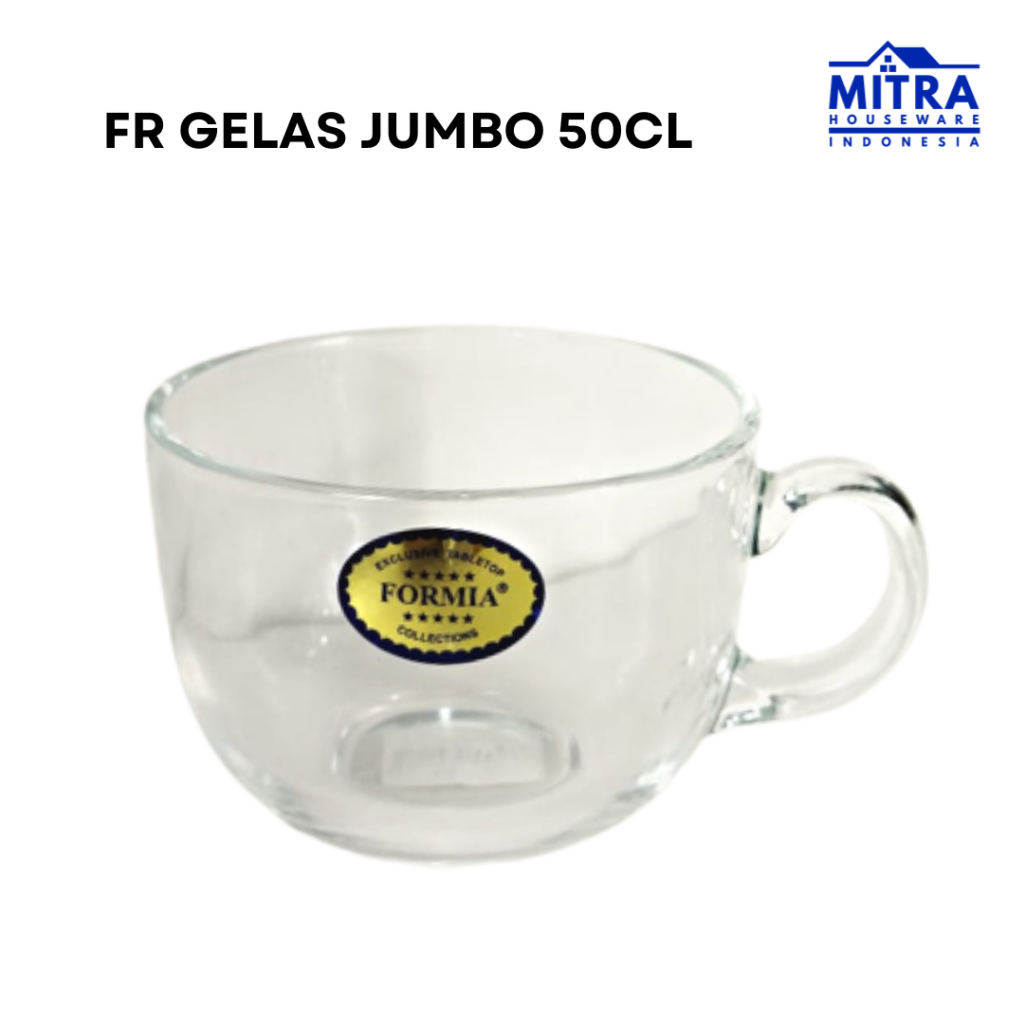 GELAS JUMBO/Formia Gelas Tangkai Kaca Jumbo Cup 50 Cl