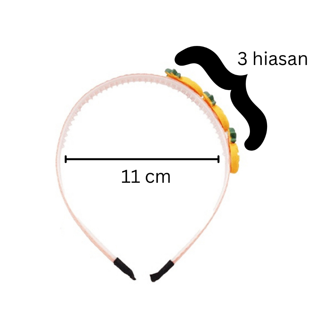 3SP | ART23 Bando Anak Perempuan Bando Bayi Aksesoris Rambut Anak Bahan Plastik