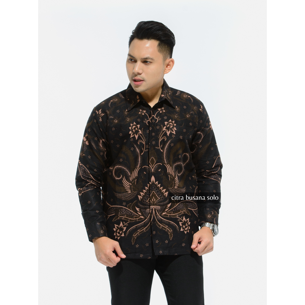 BIMASUCI Kemeja Batik Pria Full Furing Bahan Katun Primisima