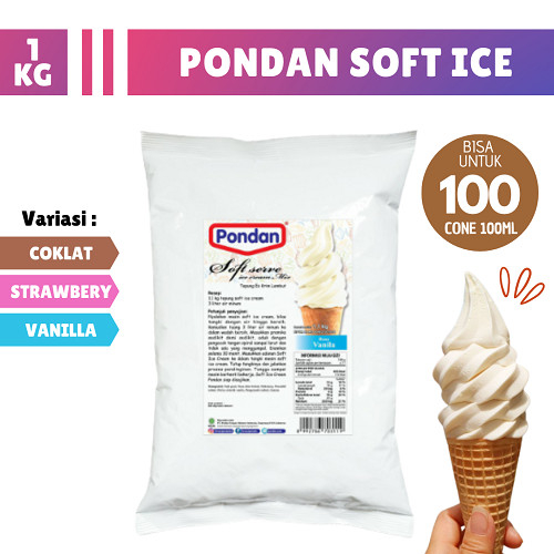 

PONDAN Bubuk Tepung Soft Ice Cream Es Krim 1.1 Kg