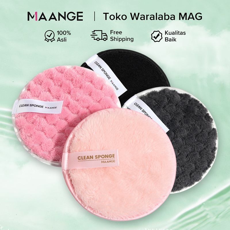 MAANGE 2pcs Reusable &amp; Washable Makeup Remover Puff 5977