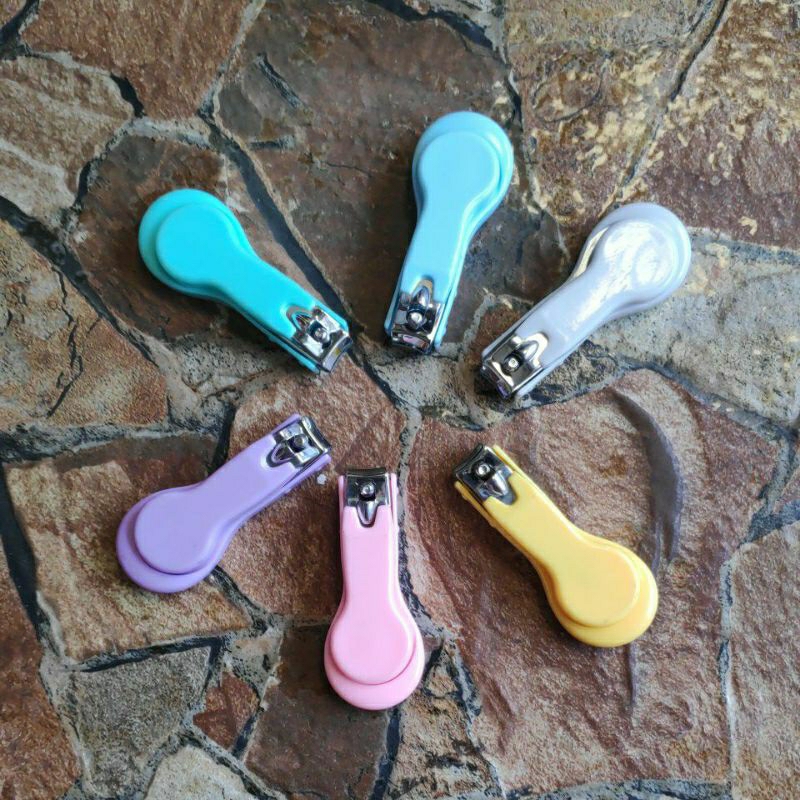 Gunting kuku bayi manicure Set Box balita nail scissors baby potong warna anti luka stainless steel