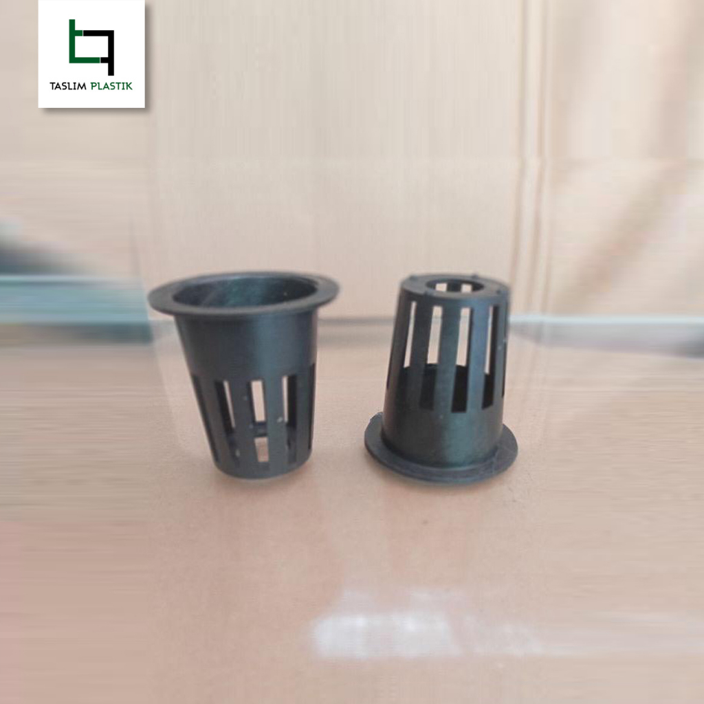 Netpot Hidroponik 6 cm Lubang - Hitam - Netpot Murah - Isi 100pcs