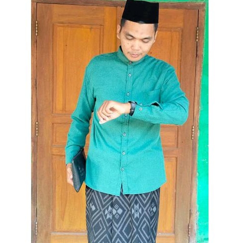 BAJU KOKO POLOS SLIMFIT PREMIUM KAIN KATUN