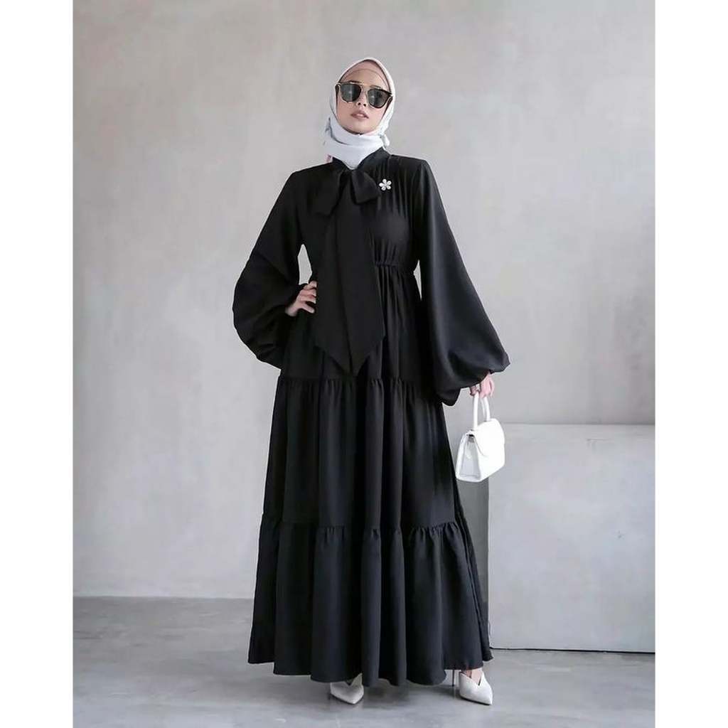 Arabele Dress -  dress gamis modern mutiara / dress modern busui friendly / dress model terbaru 2023 / dress modern kekinian / dress model korea / dress model terbaru / dress model belanda / dress modis / dress modern kondangan / dress remaja kekinian