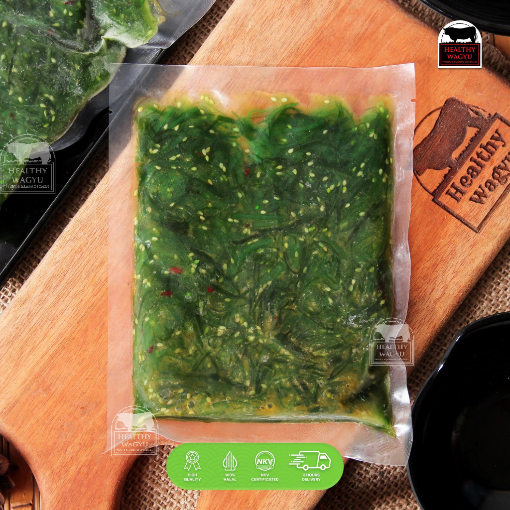 

Ay00! Chuka Wakame Fresh Seaweed Salad Rumput Laut 200gr Healthy Wagyu