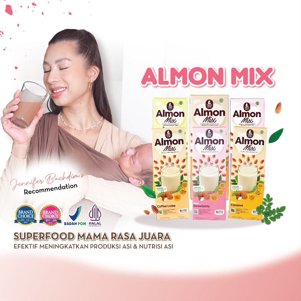 MamaBear Almon Mix Susu Almond Milk + Katuk ASI Booster mama Bear