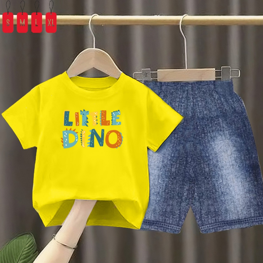 Setelan Anak Semi Jeans Pe24s/SPJ Little Dino