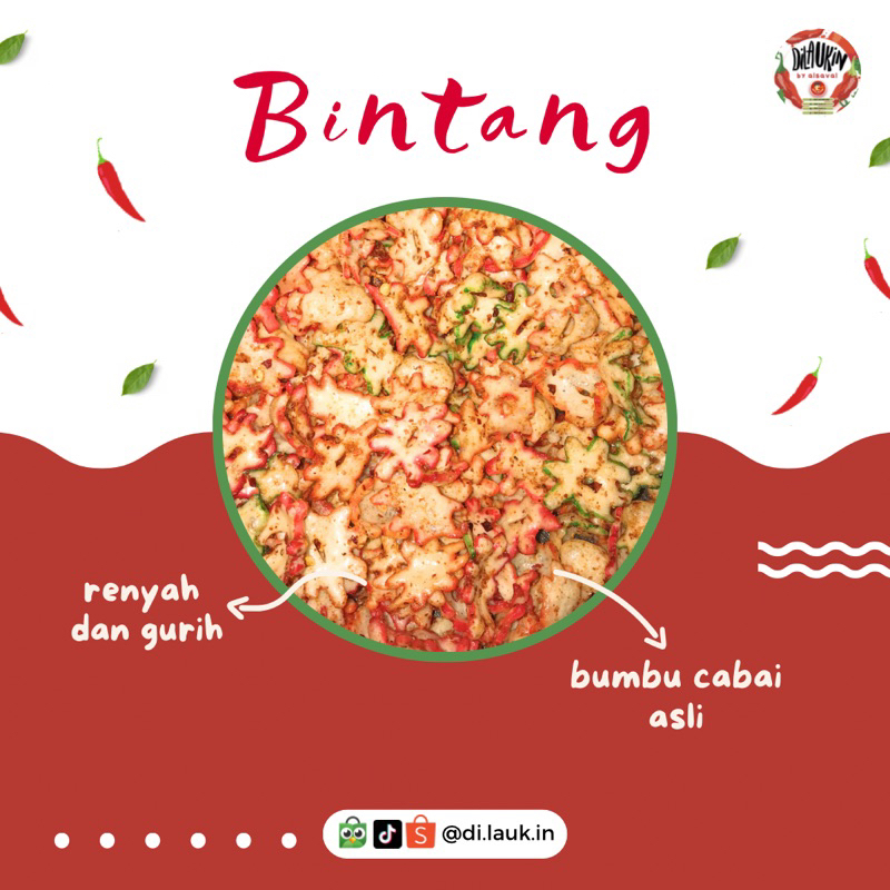 

KERUPUK BINTANG DAUN JERUK 70Gr