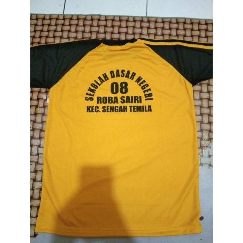 stelan baju olahraga Anak sekolah SD tangan pendek (Free SABLON)