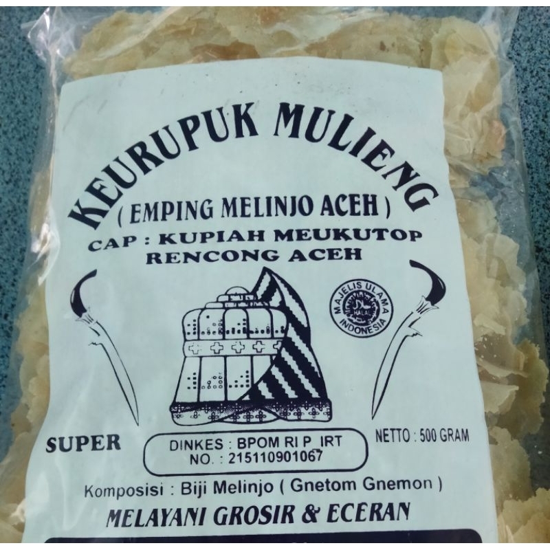 

Emping Super Tipis Kualitas Grade A khas ACEH