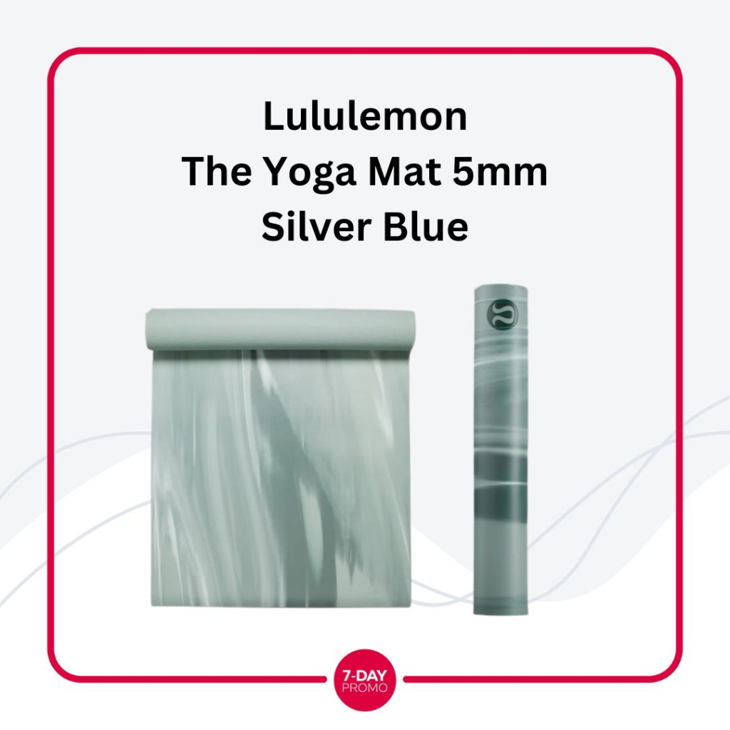 Lululemon The Yoga Mat 5mm Silver Blue Tidewater Teal