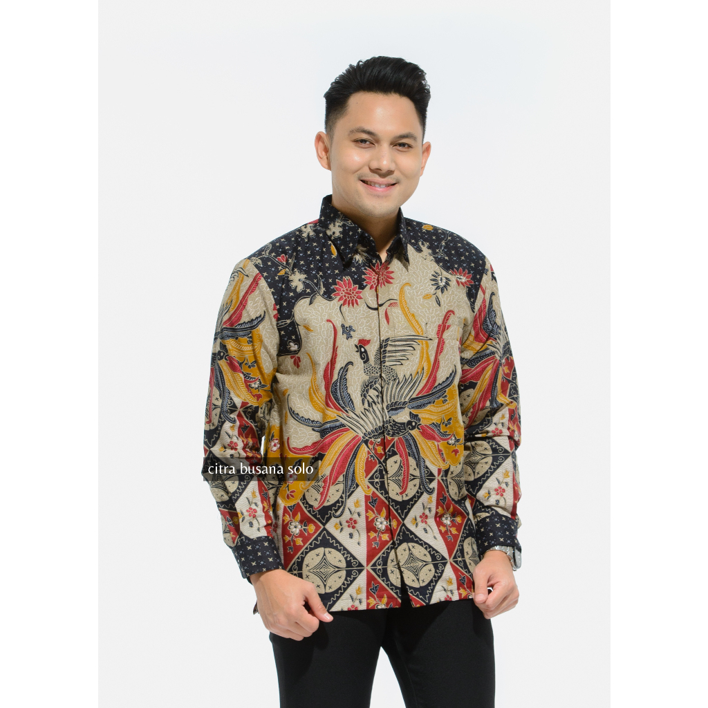 DWI REKTA KLASIK Kemeja Batik Pria Full Furing Bahan Katun Primisima