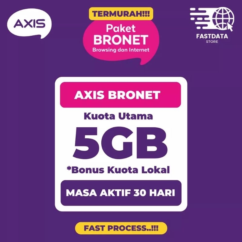 VOCER AXIS 5GB BONUS KOUTA LOKAL JD 12GB