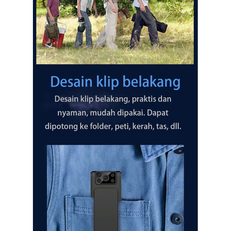 KAMERA OLAHRAGA DADA PORTABLE/ALAT PEREKAM MINI/ALAT PEREKAM SUARA DADA OLAHRAGA PEREKAMAN RUANGAN