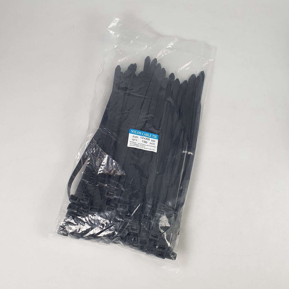 Kabel Ties Nilon Self Locking 100 PCS 12 x 300 mm - IF12 - Black