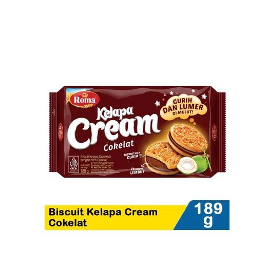 

roma kelapa cream cokelat 180gram