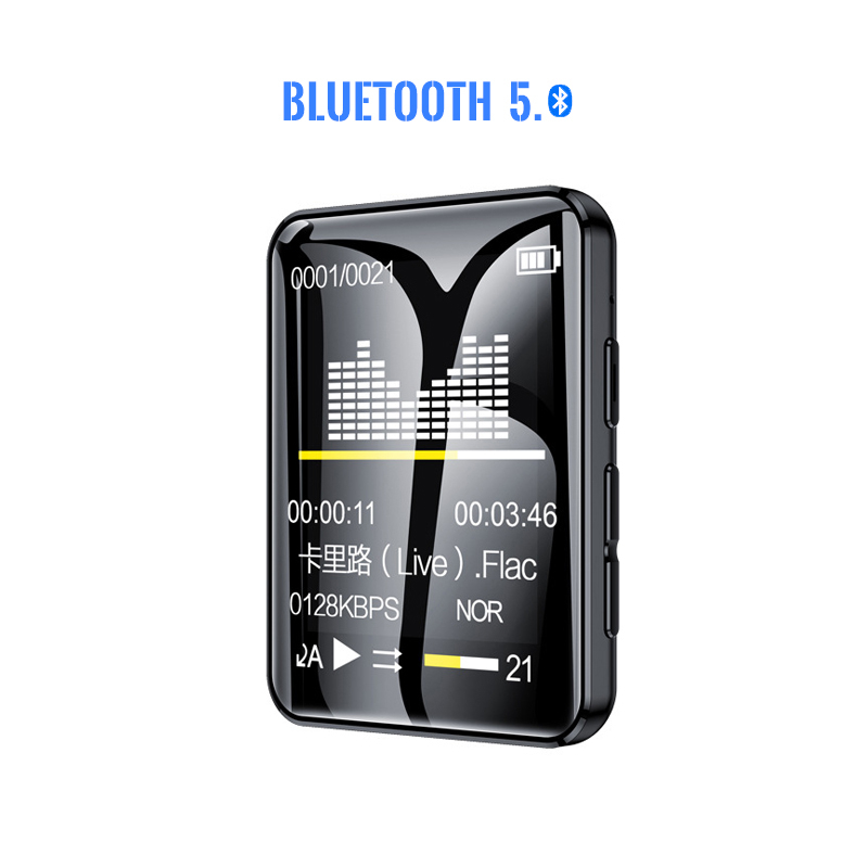 MP3 Digital Audio Player Walkman MP4 Bluetooth 5.0 1.77 Inch - MP3-A7 - Black