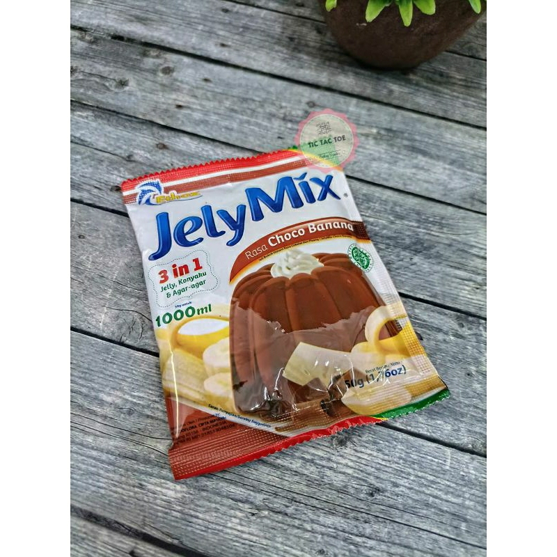 Jelly Mix Choco Banana Sachet 50gr / Jelly Bubuk Instan / Bubuk Jelly Rasa Coklat Pisang