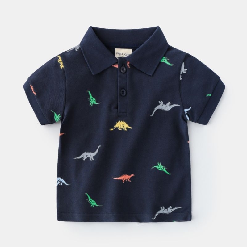 Kaos polo anak dino umur 3-8 tahun/ Kaos polo anak dino import/ Baju polo anak dino/ Polo anak dino/ Kaos polo anak import