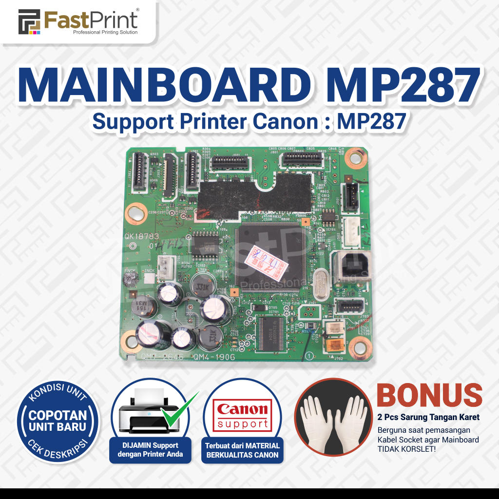 Fast Print Mainboard Motherboard Logic Board Printer Canon MP287