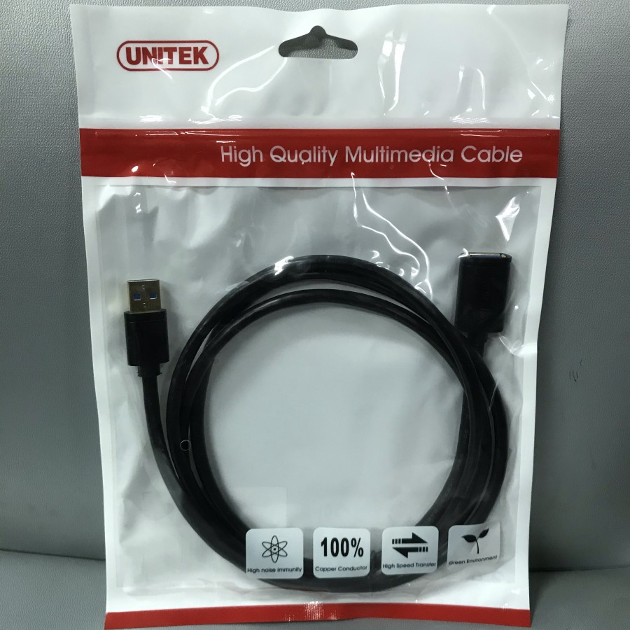 UNITEK Y-C458GBK Extension Cable USB 3.0 Male to Female 1.5m Kabel USB