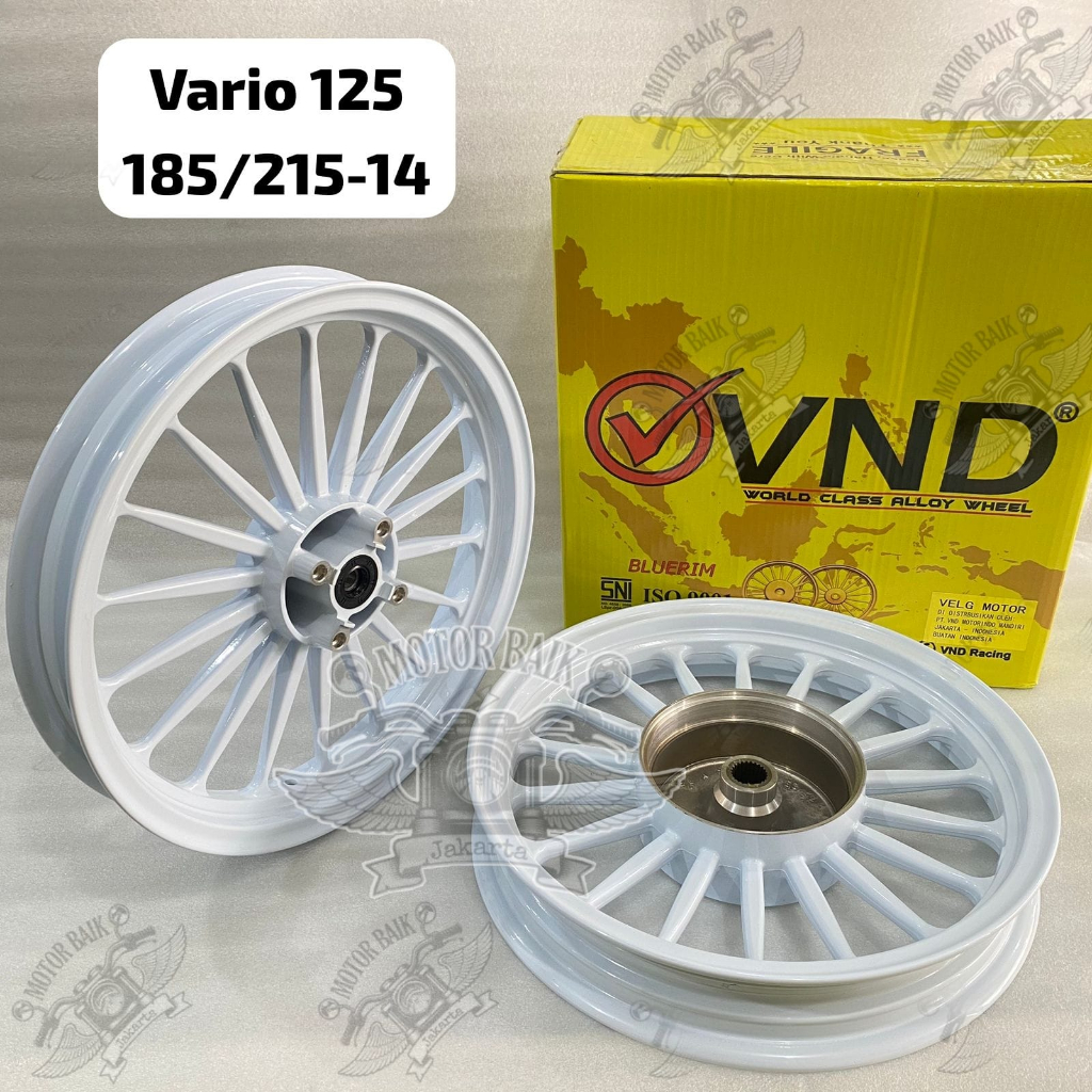 velg velek pelek VND racing bluerim palang 18 ring 14 ukuran 185/215 1set vario 125 vario 150
