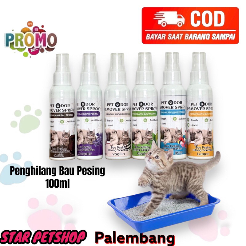 Penghilang Bau Pesing Kucing PET ODOR REMOVER SPRAY 100ml