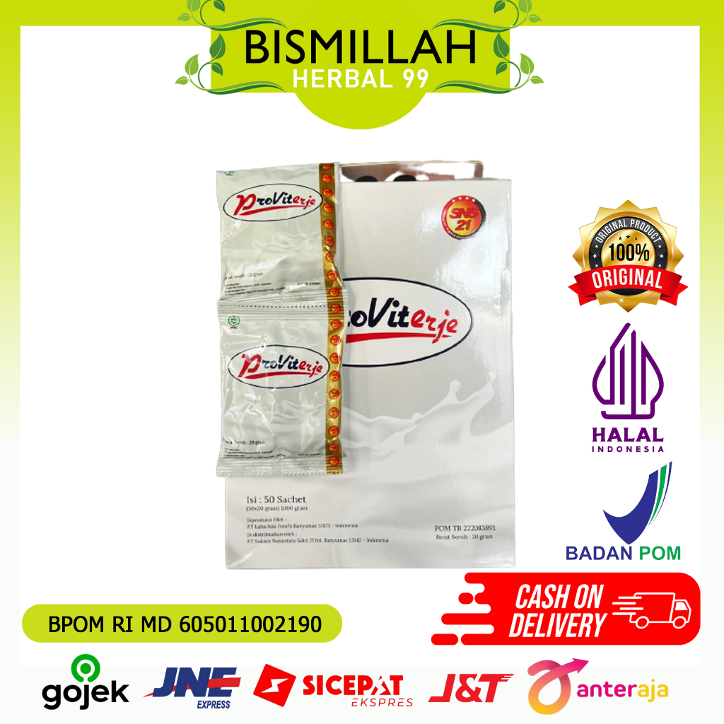 

PROVIT ERJE SUSU KAMBING ETAWA ORIGINAL / PROVITERJE BOX / PROVIT SUSU KAMBING PLUS ROYAL JELLY 50 SACHET