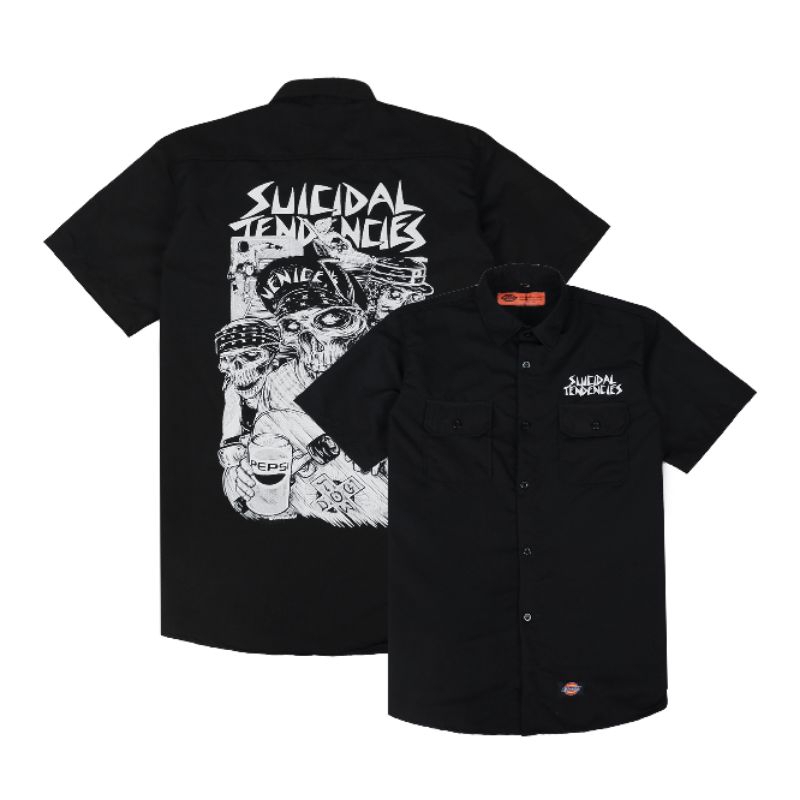 WORKSHIRT DICKIES SUICIDAL TENDENCIES KEMEJA DICKIES SUICIDAL TENDENCIES