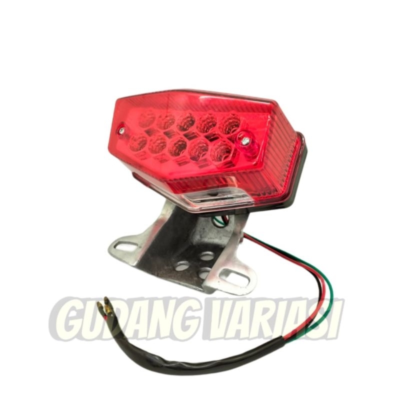 Lampu stop belakang rx king plus breket kodok dudukan lampu rx king