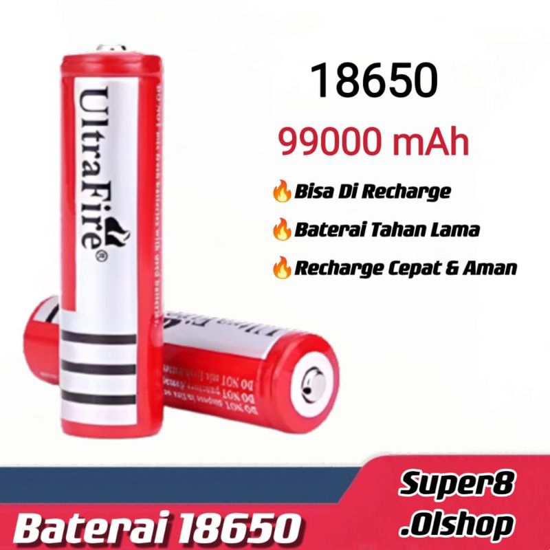 Baterai isi ulang 3.7v⭐ Super8 ⭐