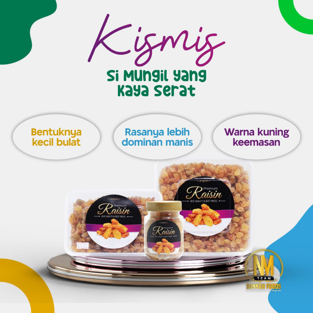 

Kismis Kecil Dominan Manis 100gr - 250gr