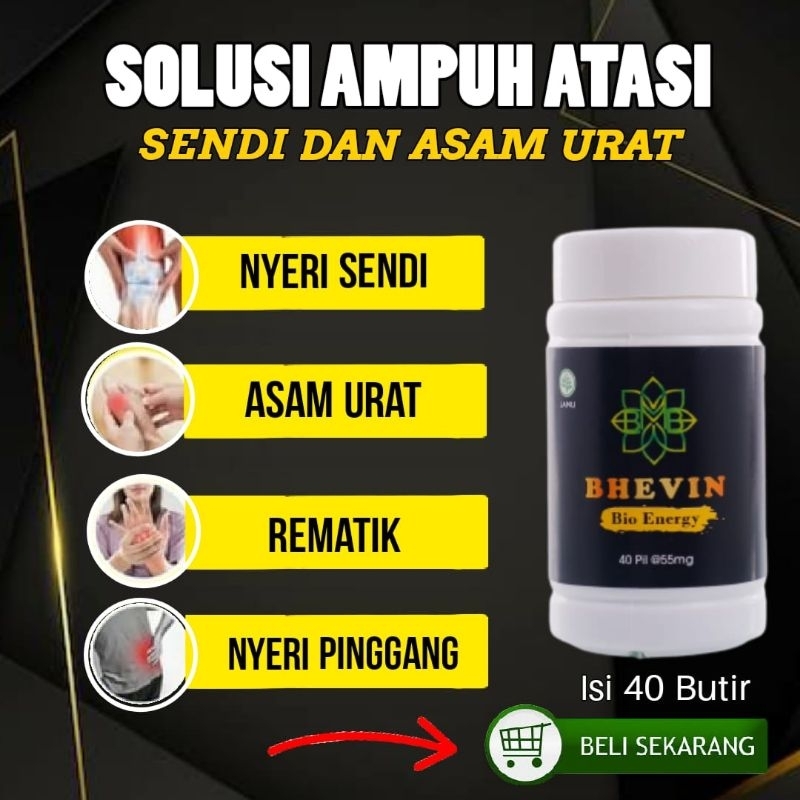 pil hitam sendi dan saraf bhevin bio energy isi 40butir