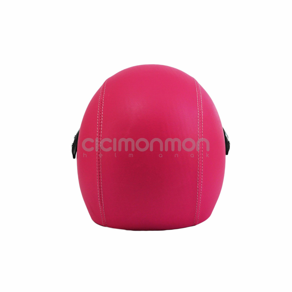 Helm Kulit Standart halfface Anak Usia 3-7th Warna Fanta