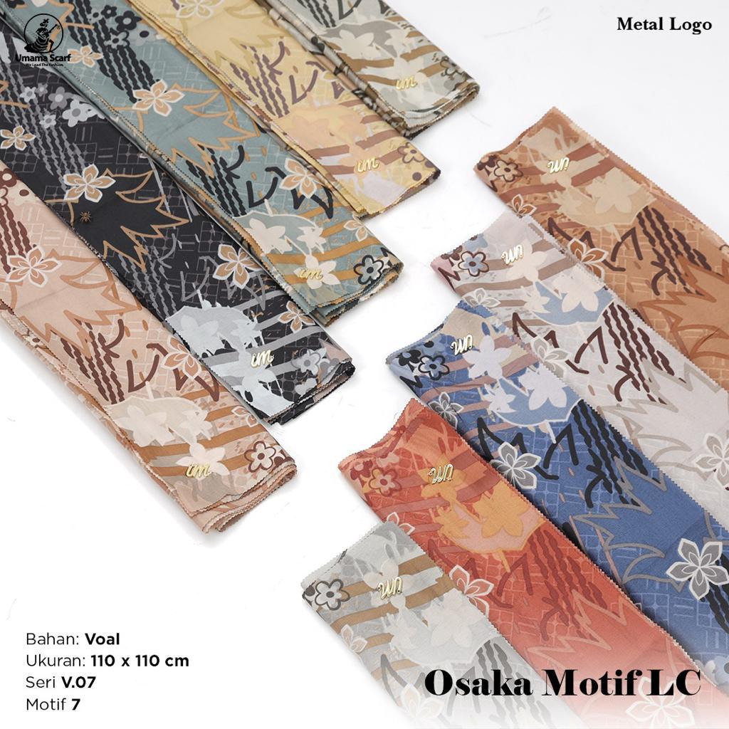 Hijab Segiempat Basic Voal Osaka Motif Kerudung Segiempat Original by Umama Termurah dan Terlaris Nayla Hija'b