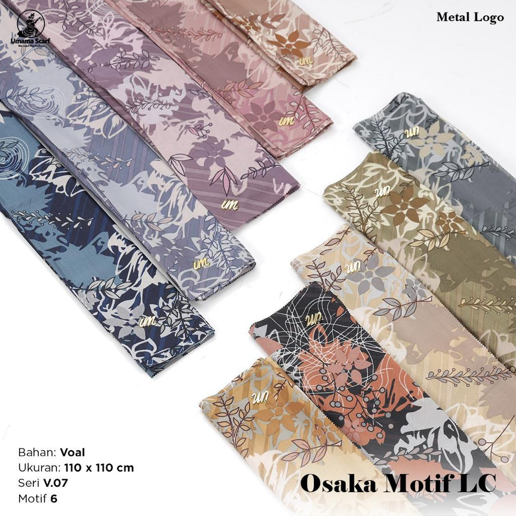 Hijab Segiempat Basic Voal Osaka Motif Kerudung Segiempat Original by Umama Termurah dan Terlaris Nayla Hija'b