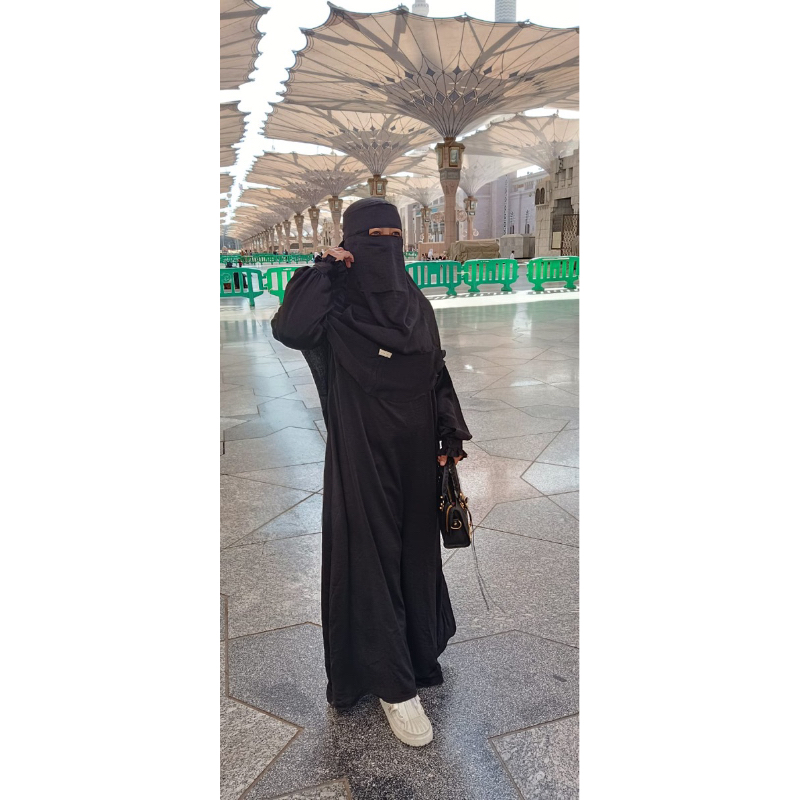 laiqa abaya set umroh khimar dan niqab