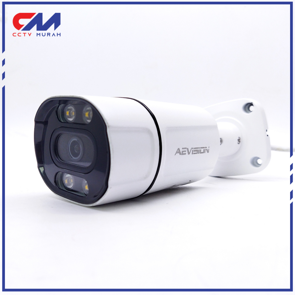 Kamera CCTV IP Aevision 4MP, Camera IP Outdoor 4 Megapixel, Full HD 1080p, Support Speaker &amp; Mic Audio Gambar Berwarna Siang &amp; Malam