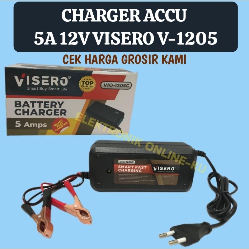 CHARGER ACCU AKI 5A 12V VISERO V-1205