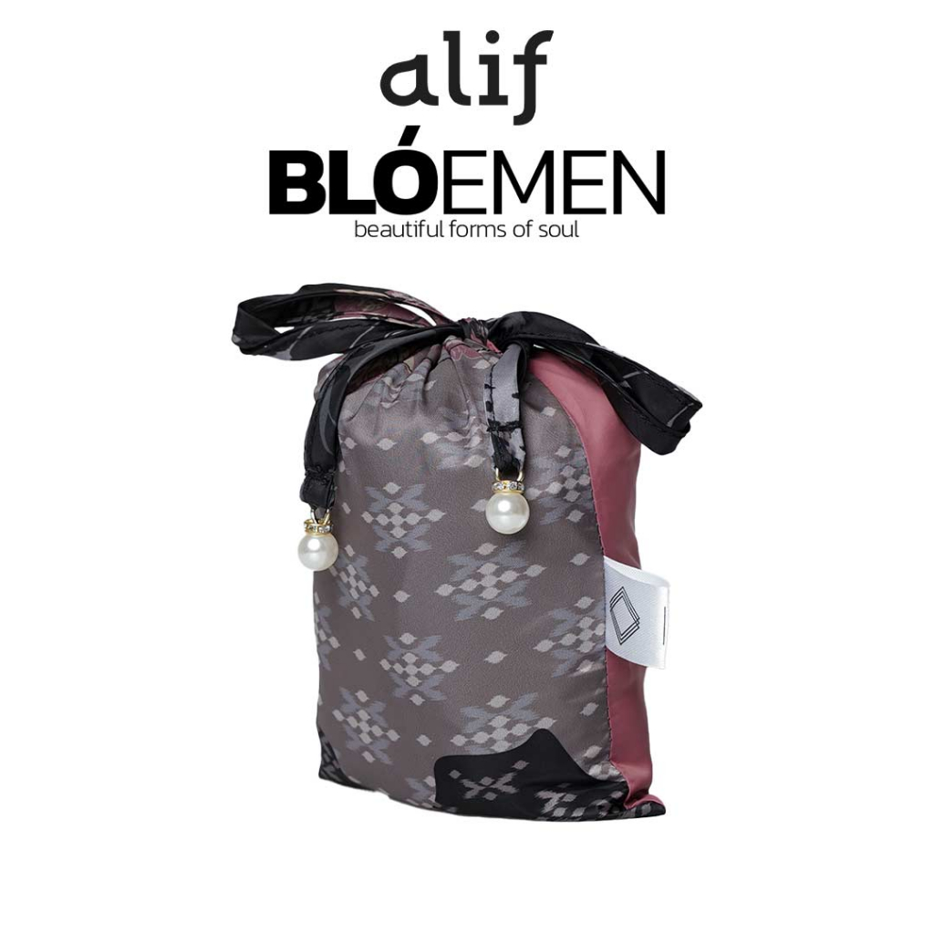 ALIF MUKENA MINI MOTIF PARASUT PREMIUM KOREA TRAVEL - DAISY IN CHATEAU ROSE ( MKN-212 )