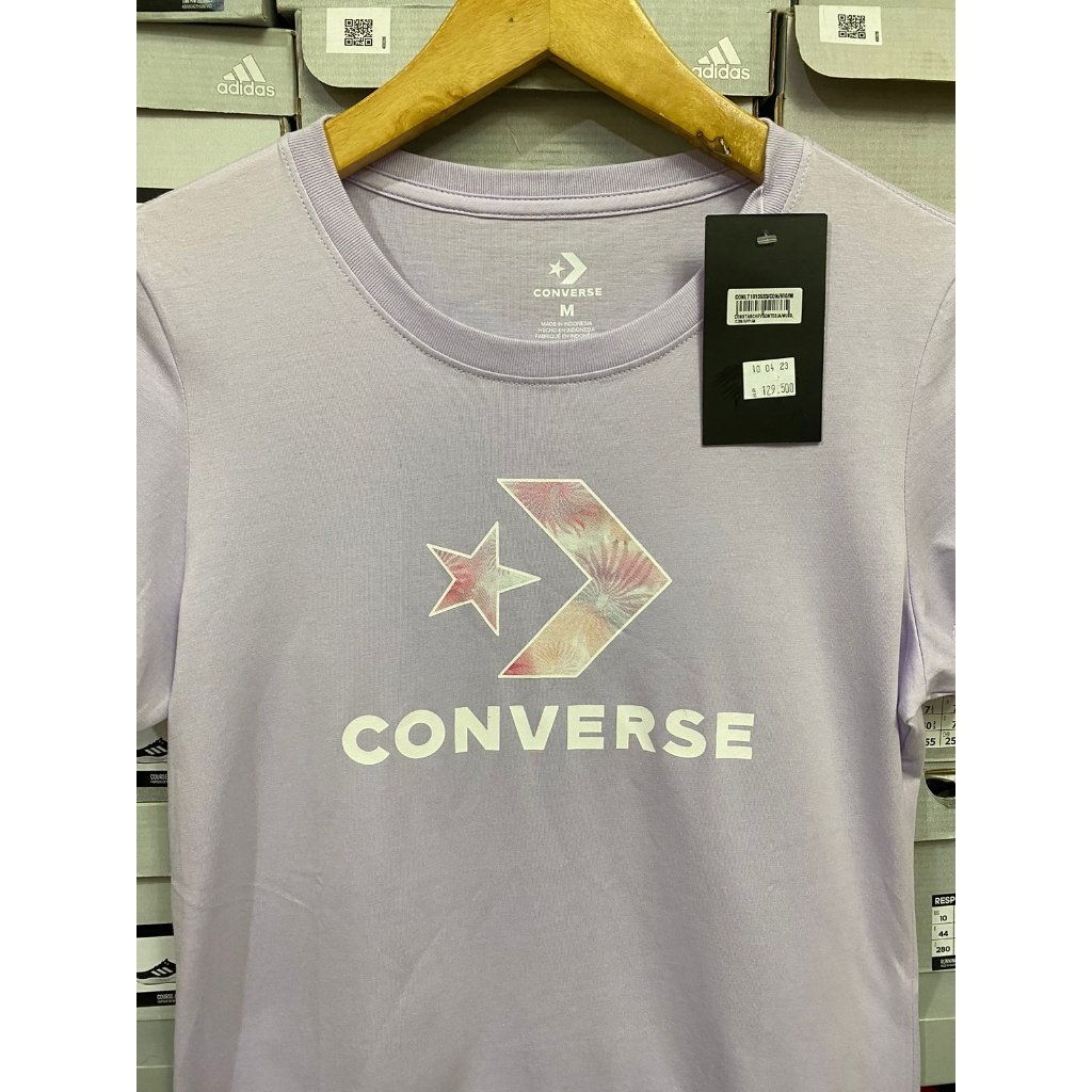 Converse Star Chevron Tee - T-shirt Short Sleeve Violet CONLT1013533VIO00M Kaos Wanita Original